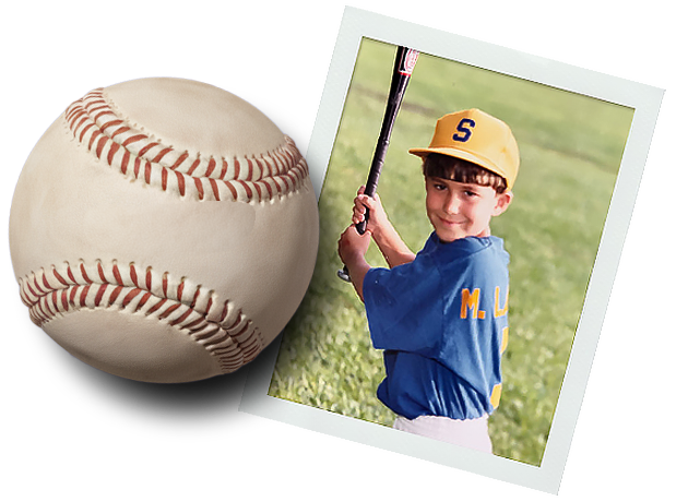 Matt posing for his Little League photo (circa 1993)