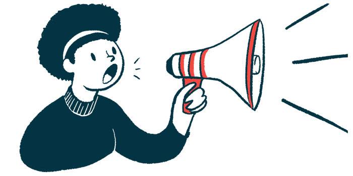 clinical trials | Friedreich's Ataxia News | TRACK-FA recruitment | illustration of woman with megaphone