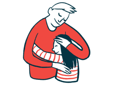FA awareness month | Friedreich's Ataxia News | illustration of adult hugging a child