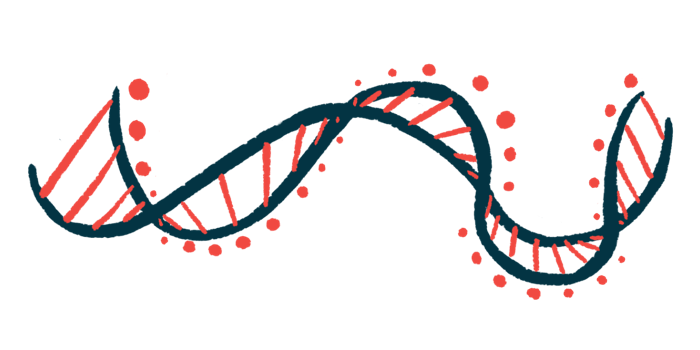 An illustration of a strand of DNA is shown.