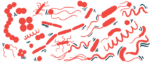 An illustration of various types of bacteria.