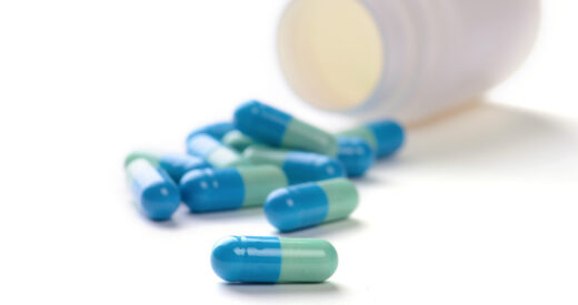 pill bottle with capsules