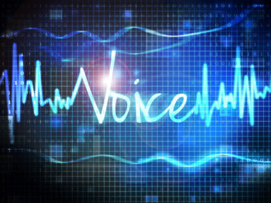 Sound waves with the word 