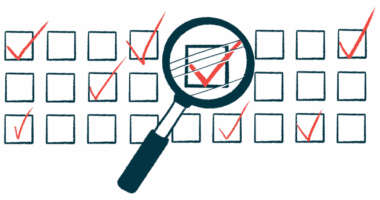 An illustration of a magnifying glass hovering over a checked box on a checklist, with some boxes checked off and others left unchecked.