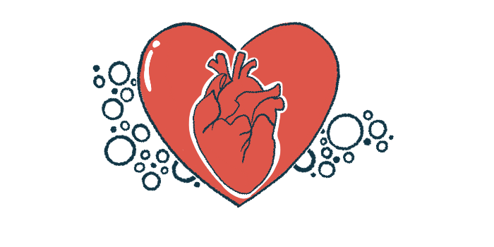 A realistic illustration of a heart is shown inside a valentine-style heart.