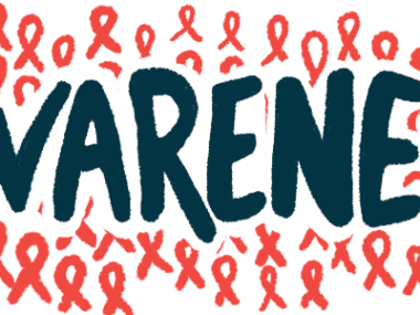 The word AWARENESS, written in bold black letters, is seen superimposed on a background of red awareness ribbons.