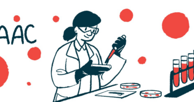 The acronym AAC is shown alongside a researcher in a laboratory working with petri dishes and a rack of filled vials.