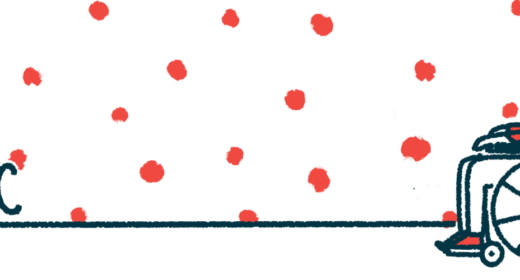 A person in a wheelchair is shown against a background with the letters 